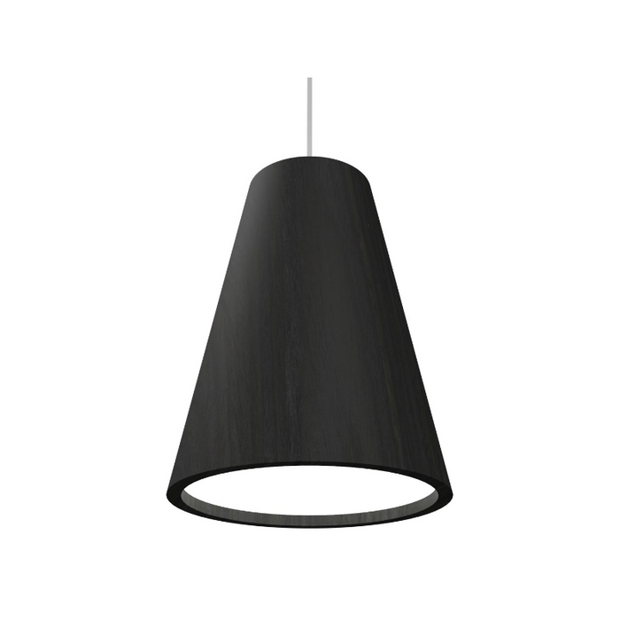 Accord 1130 Conical 1-lt 8" LED Pendant, E26 Base - Organic Black