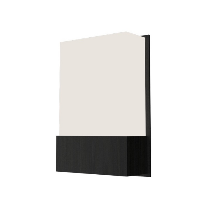 Accord 444 Clean 1-lt 12" Tall LED Wall Light, E26 Base - Organic Black