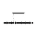 Accord 1501 Flow 12-lt 59" LED Pendant - Organic Black