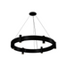 Accord 1497 Flow 12-lt 24" LED Pendant - Organic Black