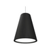 Accord 1130 Conical 1-lt 8" LED Pendant - Organic Black