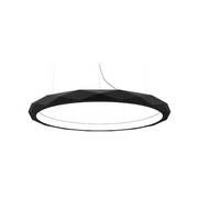 Accord 1355 Facet 1-lt 32" LED Pendant - Organic Black