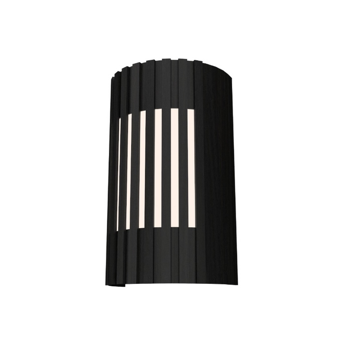 Accord 420 Slatted 2-lt 12" Tall LED Wall Light, E26 Base - Organic Black