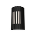 Accord 420 Slatted 2-lt 12" Tall LED Wall Light, E26 Base - Organic Black