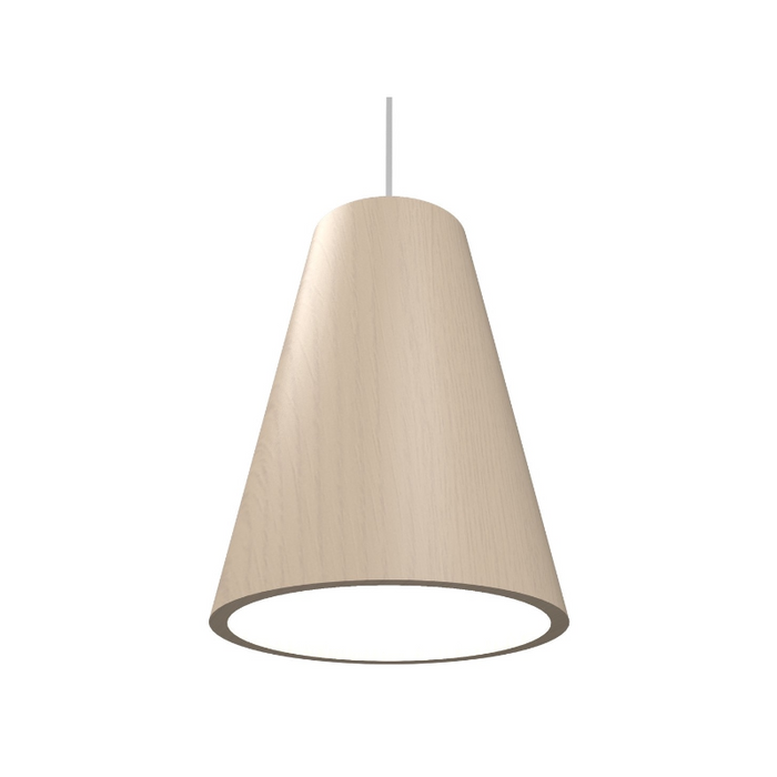 Accord 1130 Conical 1-lt 8" LED Pendant, E26 Base - Organic Cappuccino