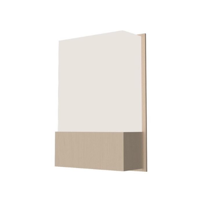 Accord 444 Clean 1-lt 12" Tall LED Wall Light, E26 Base - Organic Cappuccino
