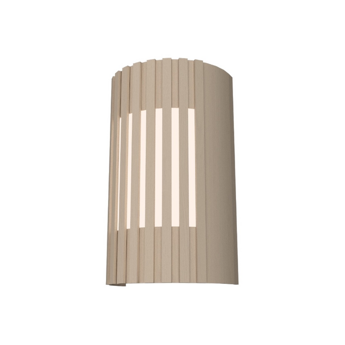 Accord 420 Slatted 1-lt 12" Tall LED Wall Light - Organic Cappuccino