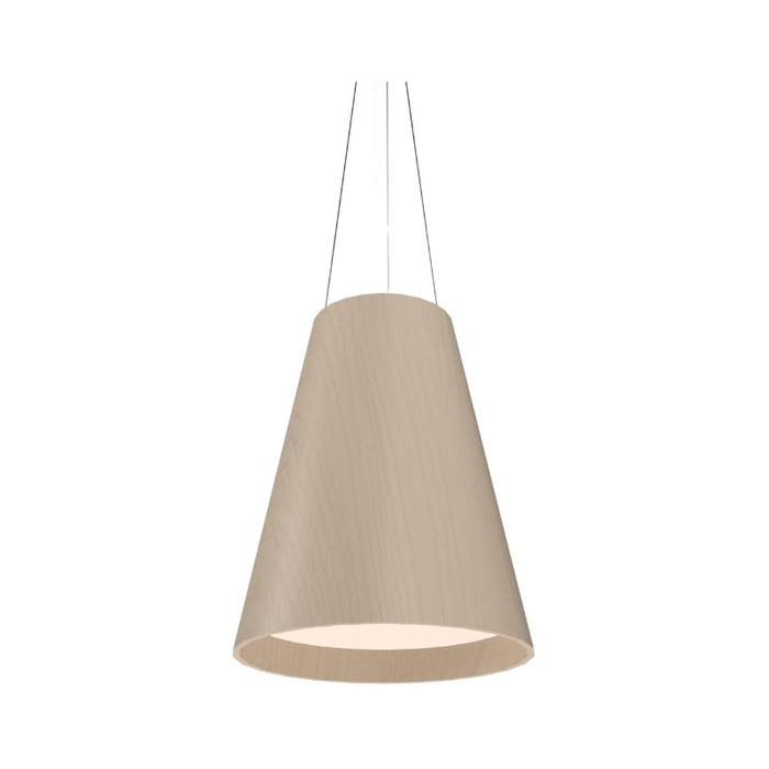 Accord 1146 Conical 1-lt 20" LED Pendant - Organic Cappuccino