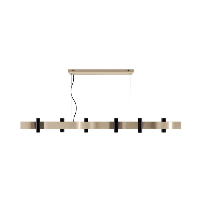 Accord 1501 Flow 12-lt 59" LED Pendant - Organic Cappuccino
