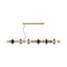 Accord 1501 Flow 12-lt 59" LED Pendant - Organic Cappuccino
