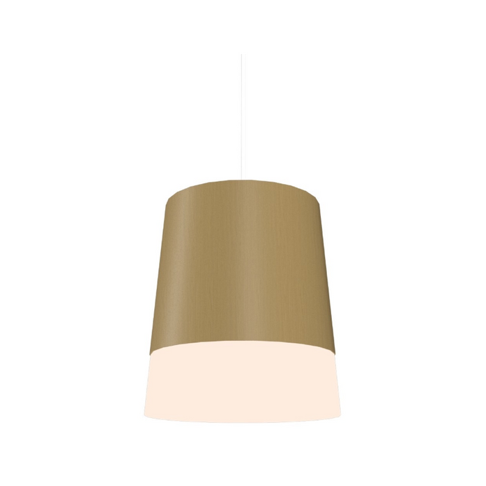 Accord 1100 Conical 1-lt 6" LED Pendant, E26 Base - Organic Gold