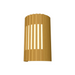 Accord 420 Slatted 2-lt 12" Tall LED Wall Light, E26 Base - Organic Gold