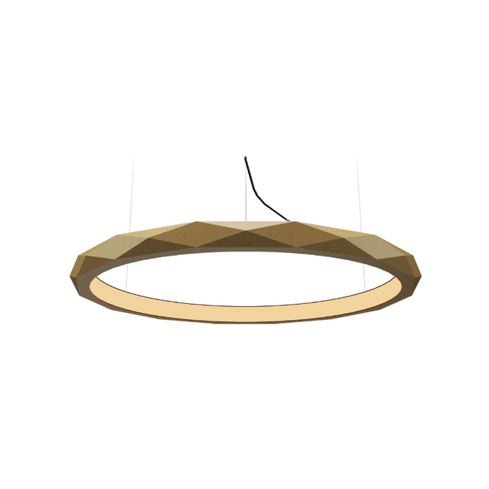 Accord 1355 Facet 1-lt 32" LED Pendant - Organic Gold