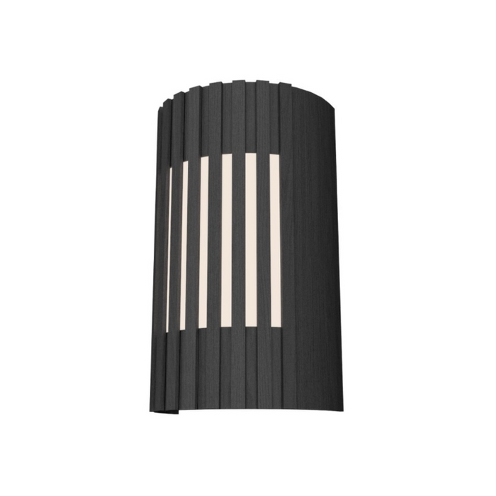 Accord 420 Slatted 2-lt 12" Tall LED Wall Light, E26 Base - Organic Lead Grey