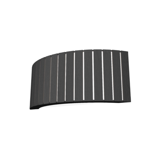 Accord 4039 Slatted 2-lt 16" LED Wall Light, E26 Base - Organic Lead Grey