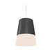 Accord 264 Conical 1-lt 11" LED Pendant, E26 Base - Organic Lead Grey