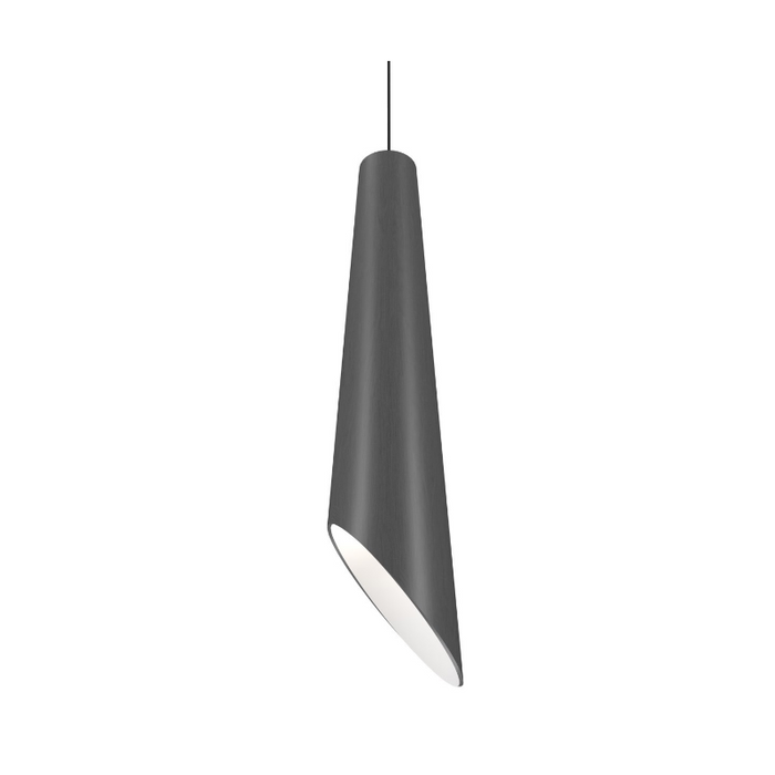 Accord 1277 Conical 1-lt 6" LED Pendant - Organic Lead Grey