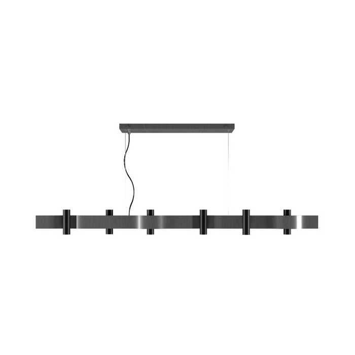Accord 1501 Flow 12-lt 59" LED Pendant - Organic Lead Grey