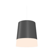 Accord 1100 Conical 1-lt 6" LED Pendant, E26 Base - Organic Lead Grey