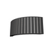 Accord 4039 Slatted 1-lt 16" LED Wall Light - Organic Lead Grey