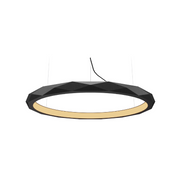Accord 1355 Facet 1-lt 32" LED Pendant - Organic Lead Grey