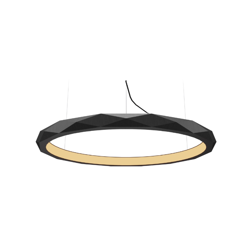 Accord 1355 Facet 1-lt 32" LED Pendant - Organic Lead Grey