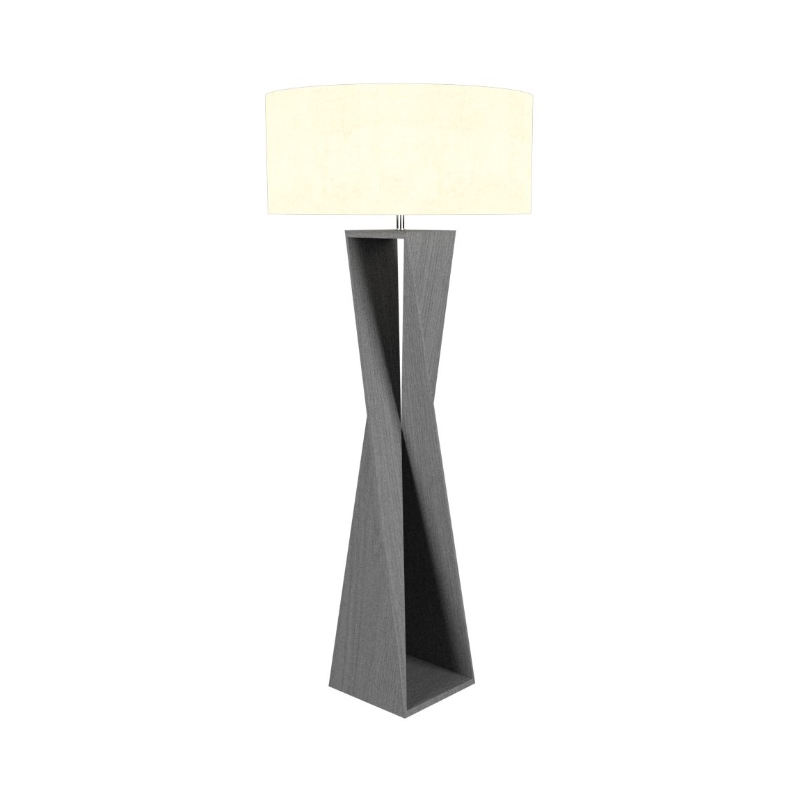 Accord 3029 Spin 1-lt 65" Tall LED Floor Lamp - Organic Lead Grey