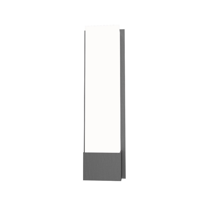 Accord 465 Clean 2-lt 19" Tall LED Wall Light, E26 Base - Organic Lead Grey