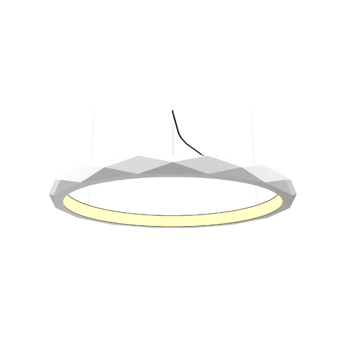 Accord 1354 Facet 1-lt 24" LED Pendant - Organic White