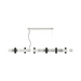 Accord 1501 Flow 12-lt 59" LED Pendant - Organic White