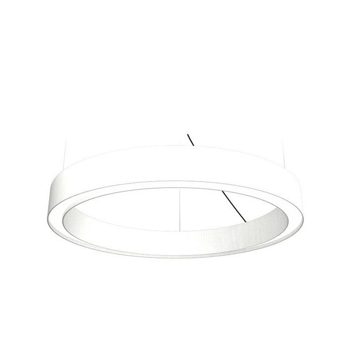 Accord 1349 Cylindrical 1-lt 24" LED Pendant - Organic White