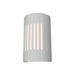 Accord 420 Slatted 2-lt 12" Tall LED Wall Light, E26 Base - Organic White