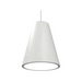 Accord 1130 Conical 1-lt 8" LED Pendant, E26 Base - Organic White