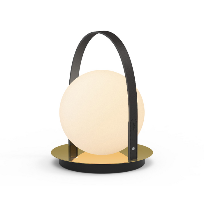 Pablo Designs Bola LED Lantern - Black/Brass