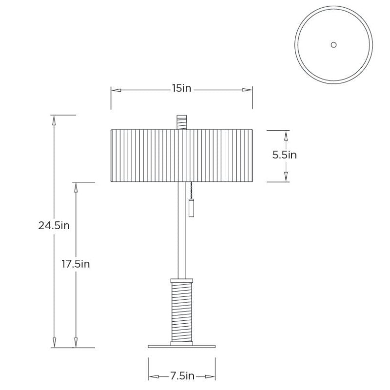 Arteriors PDC12 Middlebury 2-lt 25" Tall Desk Lamp