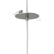 Dals PDC18-CC Nova 1-lt 18" LED Cylindrical Hanging Pendant with Flat Canopy, 3CCT Selectable - Sandblasted Aluminum