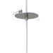 Dals PDC18-CC Nova 1-lt 18" LED Cylindrical Hanging Pendant with Flat Canopy, 3CCT Selectable - Sandblasted Aluminum