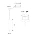 Dals PDC18-CC Nova 1-lt 18" LED Cylindrical Hanging Pendant with Flat Canopy, 3CCT Selectable