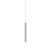 Dals PDC18-CC Nova 1-lt 18" LED Cylindrical Hanging Pendant with Flat Canopy, 3CCT Selectable - Sandblasted Aluminum