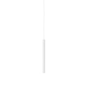 Dals PDC18-CC Nova 1-lt 18" LED Cylindrical Hanging Pendant with Flat Canopy, 3CCT Selectable - White