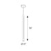 Dals PDLED120-36 1-lt 36" LED Cylindrical Pendant, 3CCT Selectable