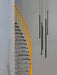 Dals PDLED120-8SQ 8-lt 84" LED Cylindrical Pendant Rectangular Cluster, 3CCT Selectable