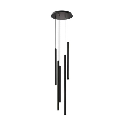 Dals PDLED120-5 5-lt 22" LED Cylindrical Pendant Cluster, 3CCT Selectable - Black