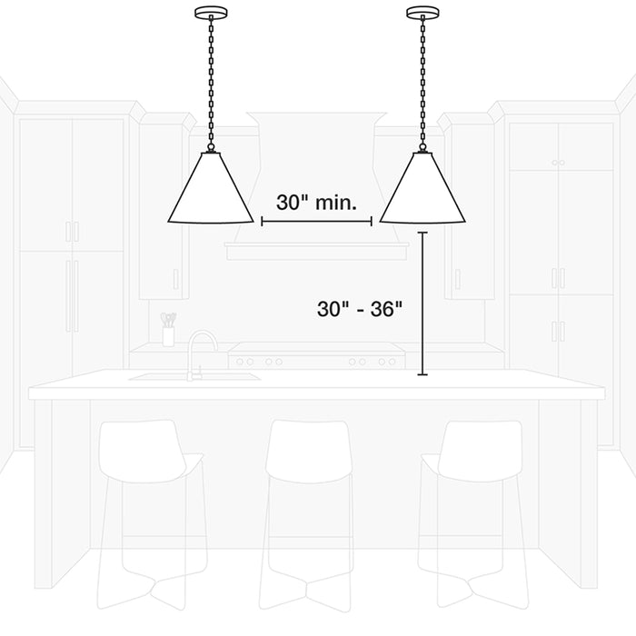 Visual Comfort SLPD545 Alina 1-lt 5" LED Pendant