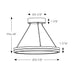 Dals PDR14-CC Eclipse 1-lt 14" LED Pendant, 5CCT Selectable