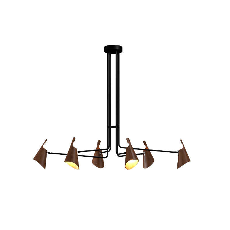 Accord 1447 Balance 6-lt 61" LED Pendant-Imbuia
