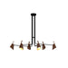 Accord 1447 Balance 6-lt 61" LED Pendant-Imbuia