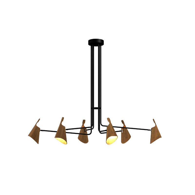 Accord 1447 Balance 6-lt 61" LED Pendant-Louro Freijo