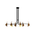 Accord 1447 Balance 6-lt 61" LED Pendant-Louro Freijo