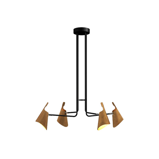 Accord 1446 Balance 4-lt 40" LED Pendant-Louro Freijo